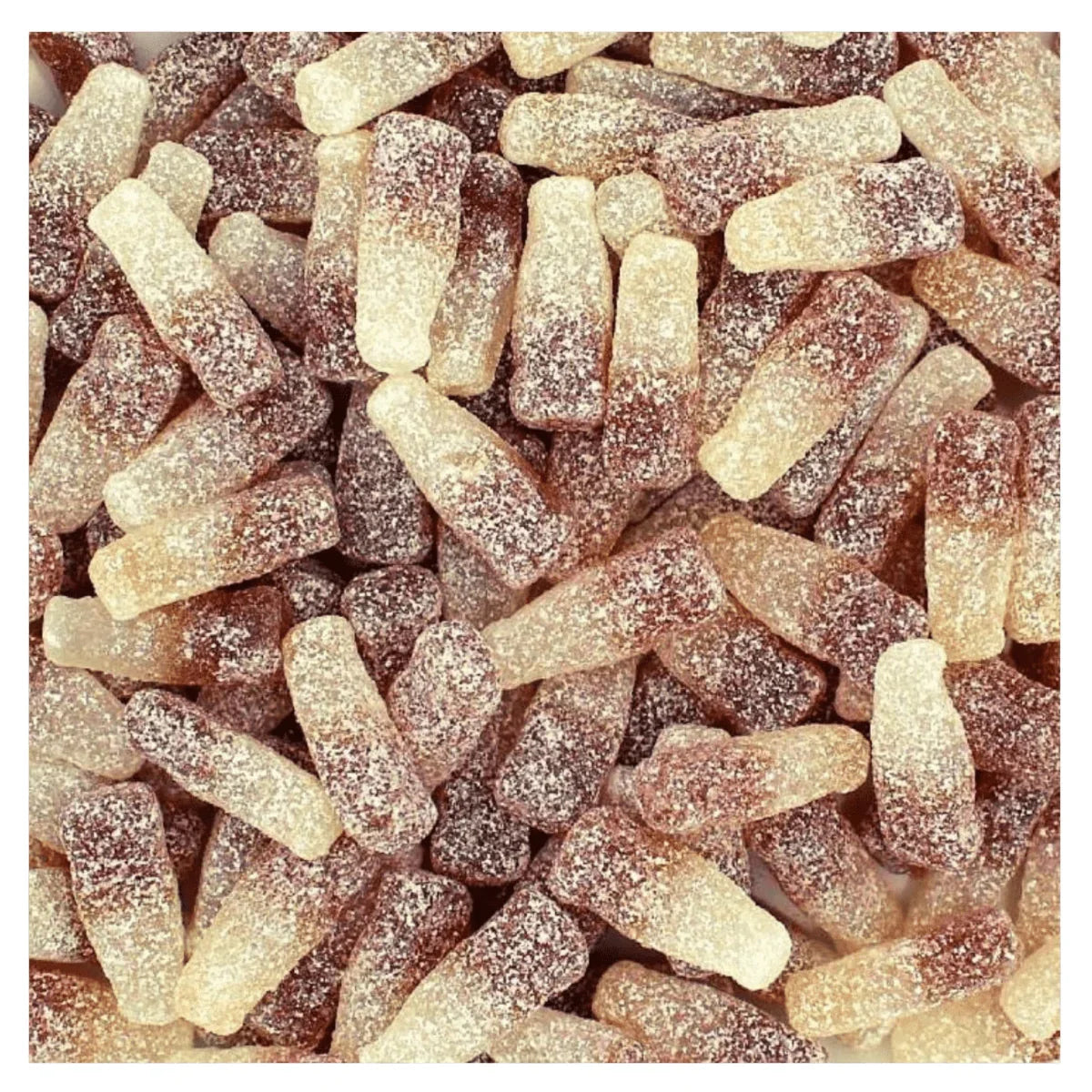Gummy Galaxy Fizzy Cola Bottles in clear bag showing colorful, fizzy cola gummy candies perfect for sweet cravings