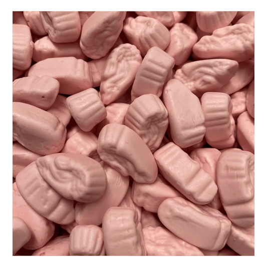 Gummy galaxy mini foam shrimps with strawberry flavour 