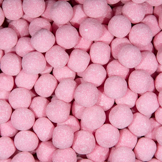 Gummy Galaxy Bonbon Strawberry chewy sweets in bright red, fruit-shaped candies with a glossy sugar coating.