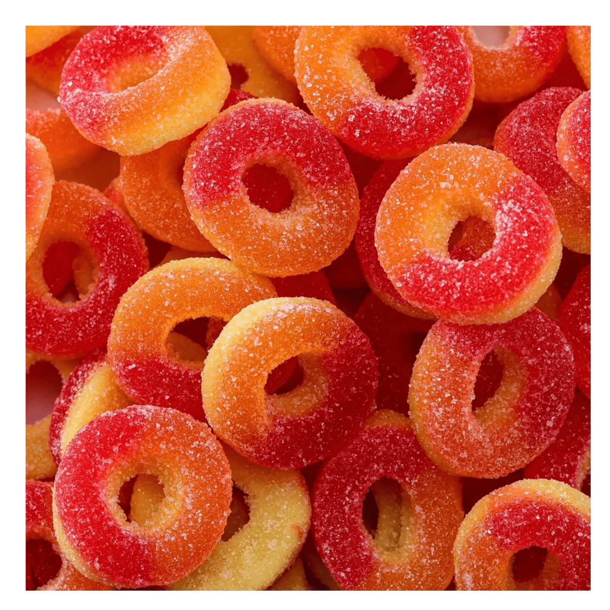 Fizzy Peach Rings - Gummy Galaxy